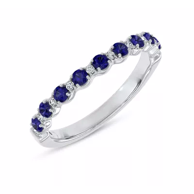 Sonata Sapphire & Lab Diamond Band by Christian Siriano