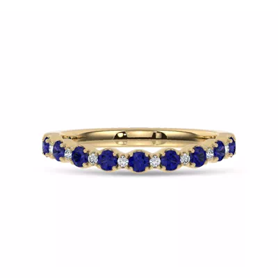 Sonata Sapphire & Lab Diamond Band by Christian Siriano