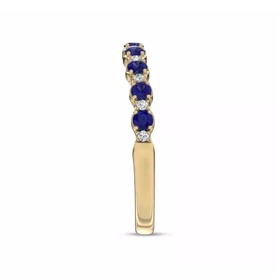 Sonata Sapphire & Lab Diamond Band by Christian Siriano
