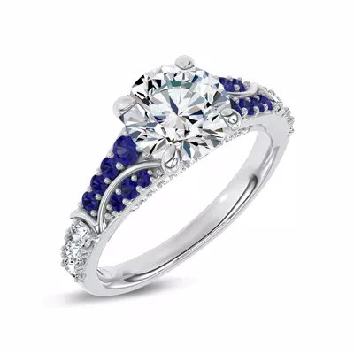 Sonata Sapphire Lab Engagement Ring by Christian Siriano
