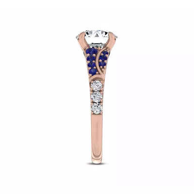 Sonata Sapphire Lab Engagement Ring by Christian Siriano