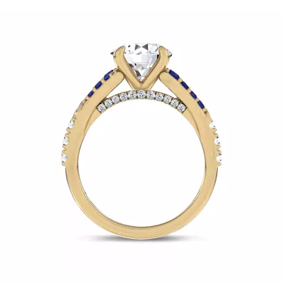 Sonata Sapphire Lab Engagement Ring by Christian Siriano