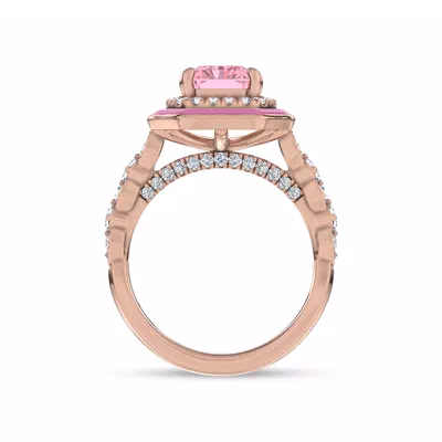 Rosavé Pink Lab Diamond Icon Ring by Christian Siriano
