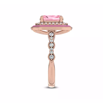 Rosavé Pink Lab Diamond Icon Ring by Christian Siriano