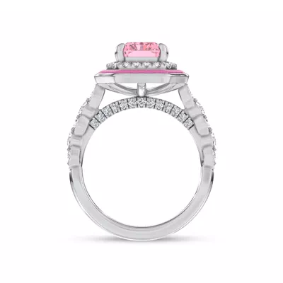 Rosavé Pink Lab Diamond Icon Ring by Christian Siriano