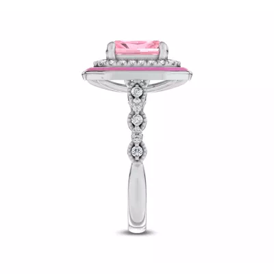 Rosavé Pink Lab Diamond Icon Ring by Christian Siriano