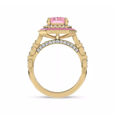 Rosavé Pink Lab Diamond Icon Ring by Christian Siriano