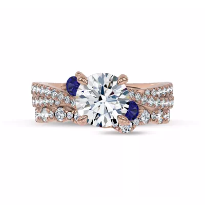 Nocturne Sapphire & Lab Diamond Band by Christian Siriano