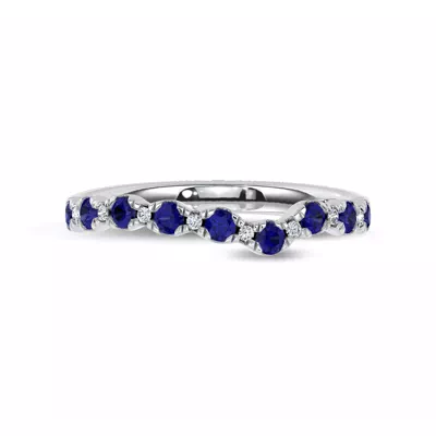 Nocturne Sapphire & Lab Diamond Band by Christian Siriano
