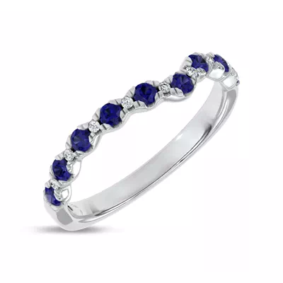 Nocturne Sapphire & Lab Diamond Band by Christian Siriano