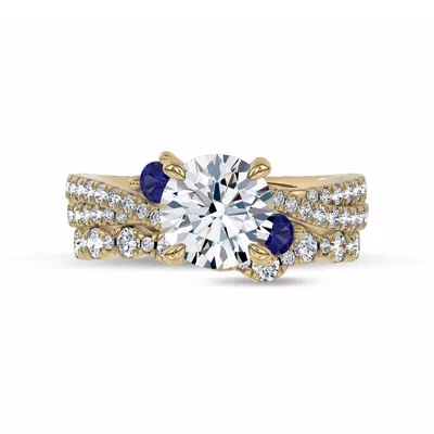 Nocturne Sapphire & Diamond Band by Christian Siriano