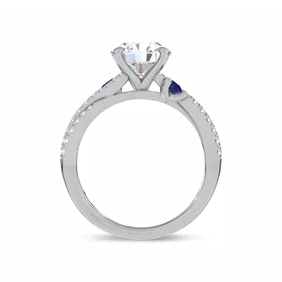 Nocturne Sapphire Engagement Ring by Christian Siriano
