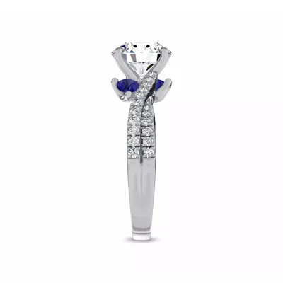 Nocturne Sapphire Engagement Ring by Christian Siriano