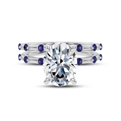 Starlight Spaced Blue Sapphire Band