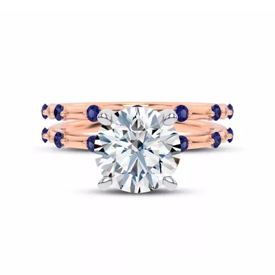 Starlight Spaced Blue Sapphire Band