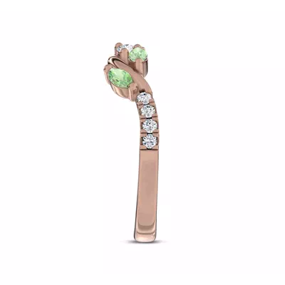 Hayden Tsavorite And Diamond Band