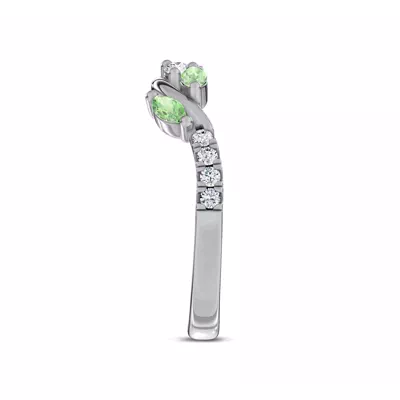 Hayden Tsavorite And Diamond Band