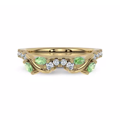 Hayden Tsavorite And Diamond Band