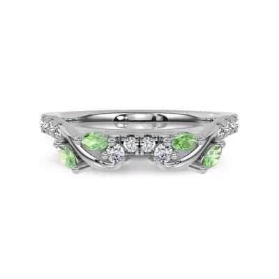 Hayden Tsavorite And Diamond Band
