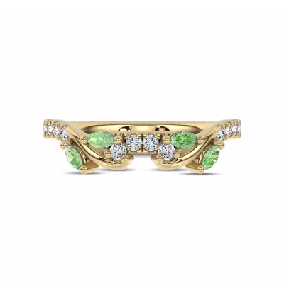 Hayden Tsavorite And Diamond Band