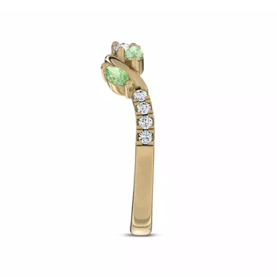 Hayden Tsavorite And Diamond Band