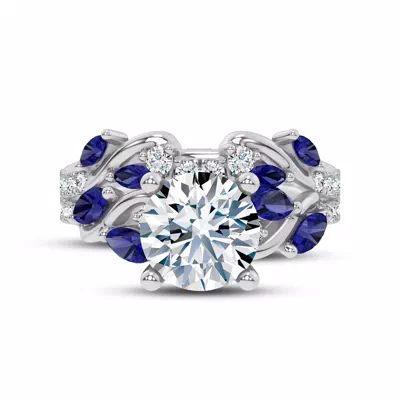 Hayden Sapphire And Lab Diamond Band