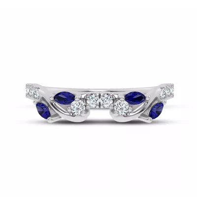 Hayden Sapphire And Lab Diamond Band