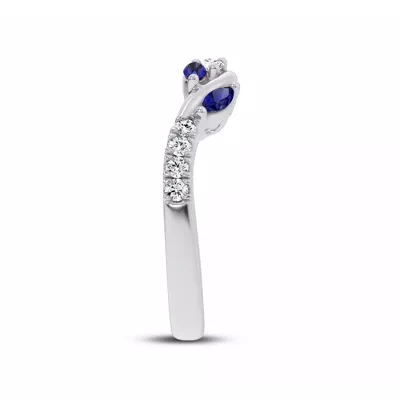 Hayden Sapphire And Lab Diamond Band