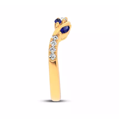 Hayden Sapphire And Lab Diamond Band