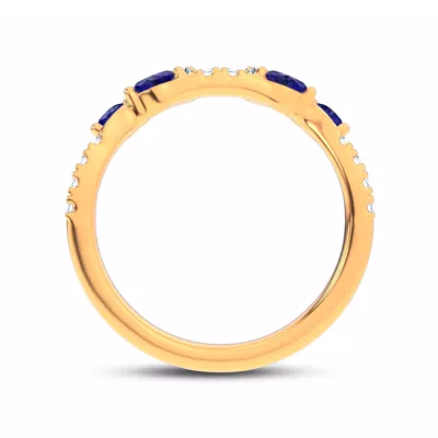 Hayden Sapphire And Diamond Band