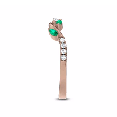 Hayden Lab Emerald And Diamond Band