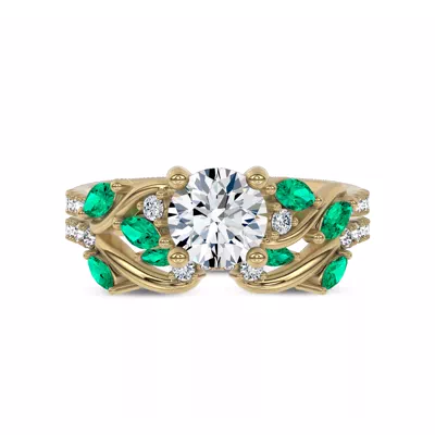 Hayden Lab Emerald And Diamond Band