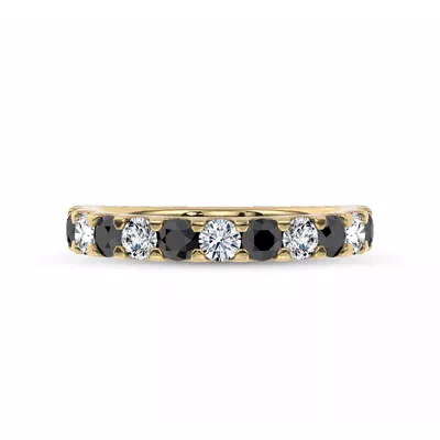 Jules Black & White Lab Diamond Band (1 ct. tw.)