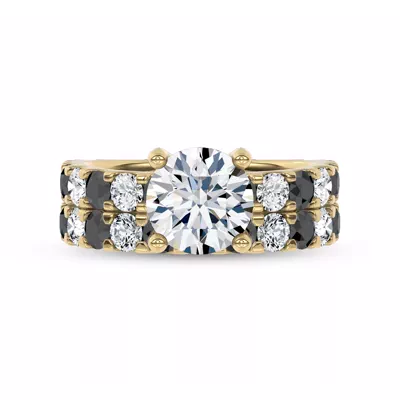 Jules Black & White Lab Diamond Band (1 ct. tw.)