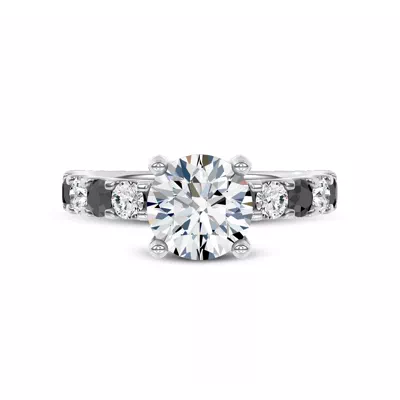 Jules Black & White Engagement Ring (.90 ct. tw.)