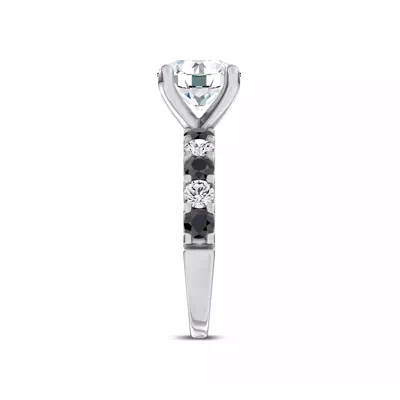 Jules Black & White Engagement Ring (.90 ct. tw.)