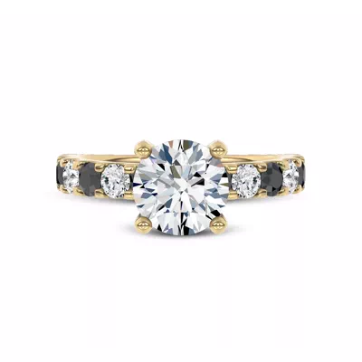 Jules Black & White Engagement Ring (.90 ct. tw.)