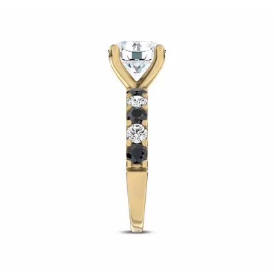 Jules Black & White Engagement Ring (.90 ct. tw.)