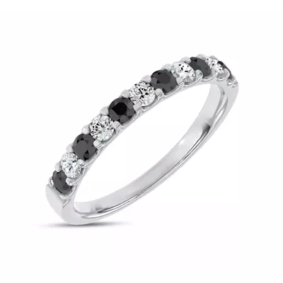 Jules Black & White Lab Diamond Band (1/2 ct. tw.)