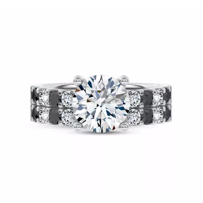 Jules Black & White Diamond Band (1/2 ct. tw.)