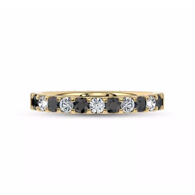Jules Black & White Lab Diamond Band (1/2 ct. tw.)