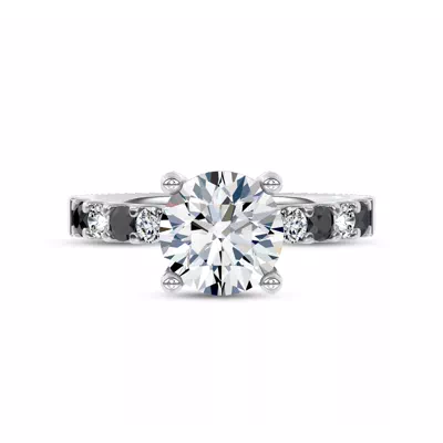 Jules Black & White Engagement Ring (1/2 ct. tw.)