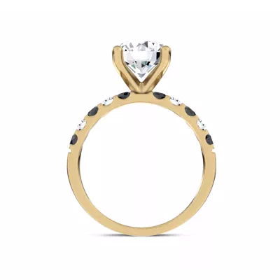 Jules Black & White Lab Engagement Ring (1/2 ct. tw.)