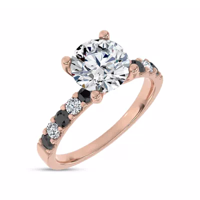 Jules Black & White Engagement Ring (1/2 ct. tw.)