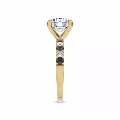 Jules Black & White Engagement Ring (1/2 ct. tw.)