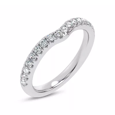 Alexandra Curved Pavé Band