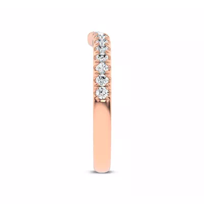 Alexandra Curved Pavé Band