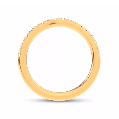 Alexandra Curved Pavé Band