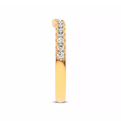 Alexandra Curved Pavé Band