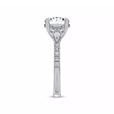 Alexandra Trellis Cluster Pavé Engagement Ring